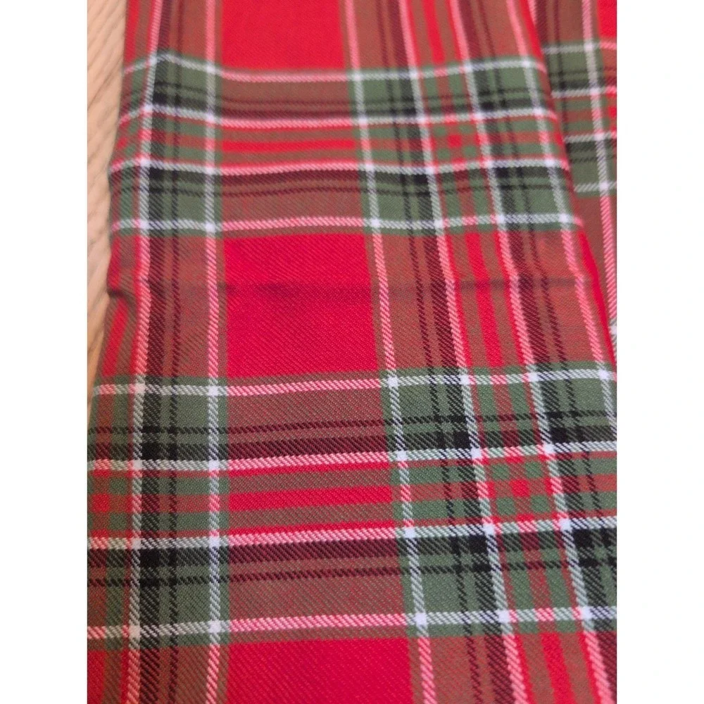 Pier 1 Imports Set Of 4 Red Plaid Christmas Cotton Dinner Napkins